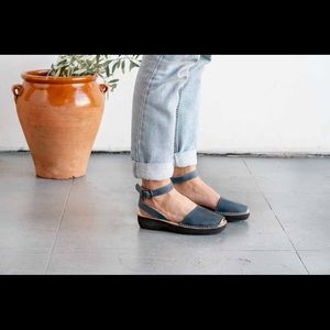 Pons Avarcas Mediterranean Platform Sandal - French Blue